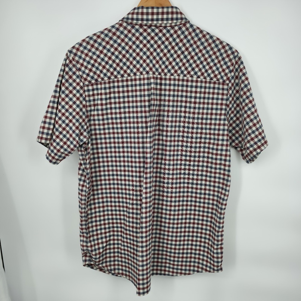 Outdoor Research Men‎ Shirt Large Wanderer Short Sleeve Check Nylon Blend Button - Picture 3 of 8